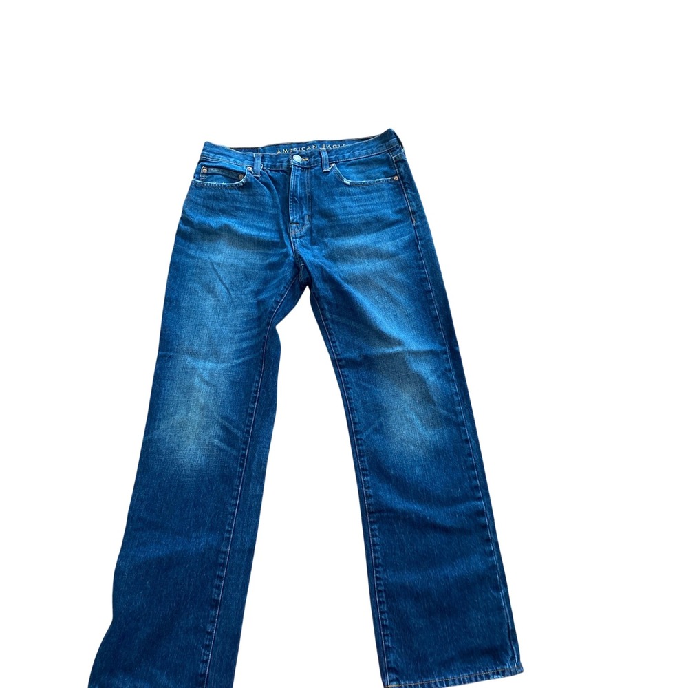 American Eagle Classic Bootcut Jeans Mens 33x34 Medium Wash Blue 100% Cotton